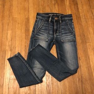 American Eagle hi-rise jegging crop